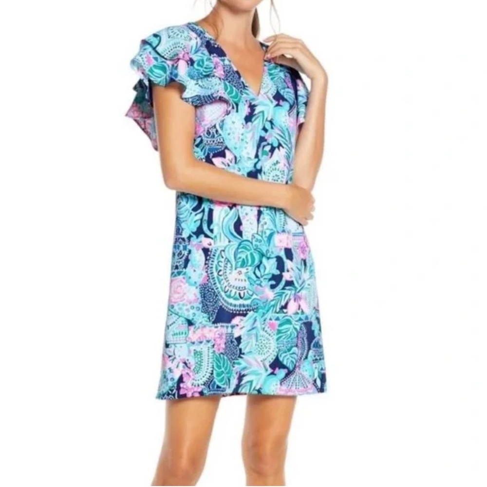 Lilly Pulitzer Kathie Dress Lookin Sharp - Size 4